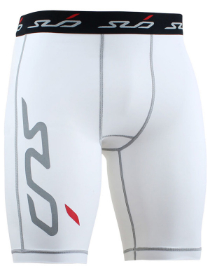 Sub Sports Dual Compression Baselayer Shorts Jnr - White